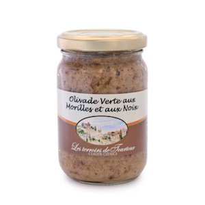 Olivade verte aux morilles et aux noix