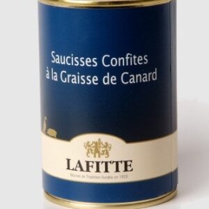 Saucisses confites à la graisse de canard