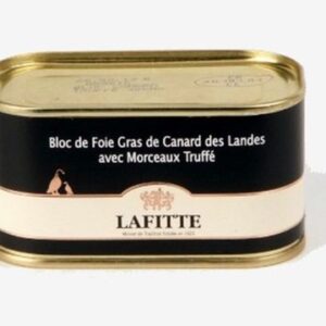 Bloc foie gras de canard truffé avec morceaux - 130 grs