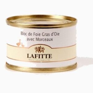 Bloc foie gras d'oie avec morceaux - 65 grs